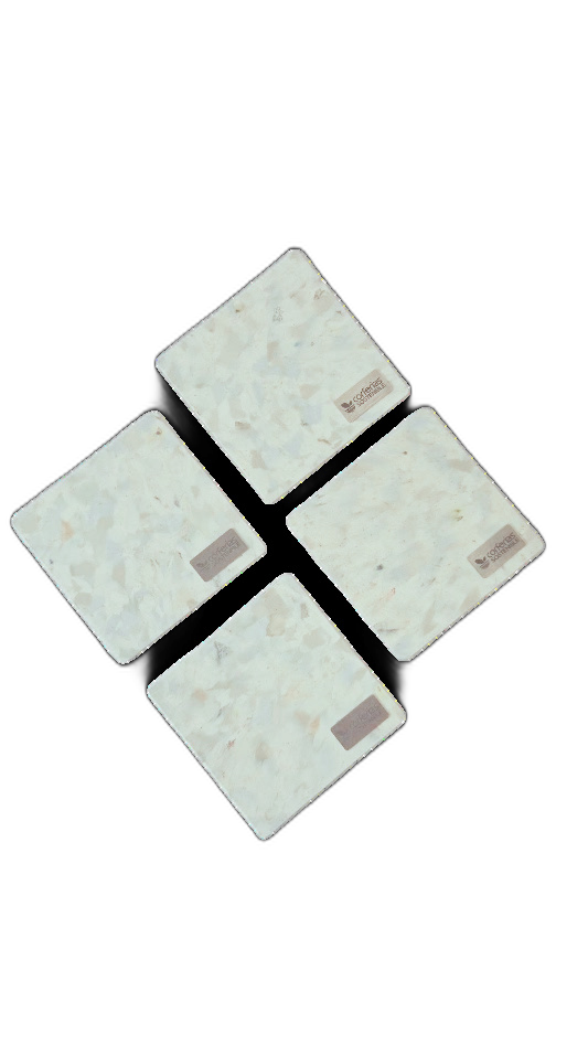 Set 4 portavasos reciclados